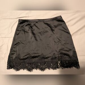 Urban Outfitters Black Lace Mini Skirt